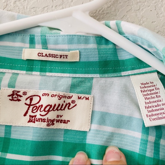 Original Penguin | Green Plaid Button Down Shirt - Picture 2 of 8